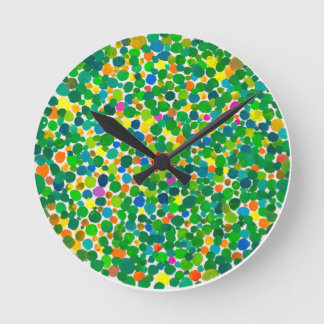 Peas on earth  (no text) round clock