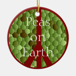 Peas on Earth - Peace Symbol Ornament