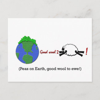 Peas on Earth Postcard