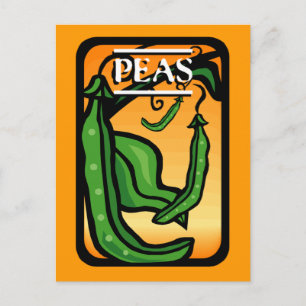 Peas Postcard