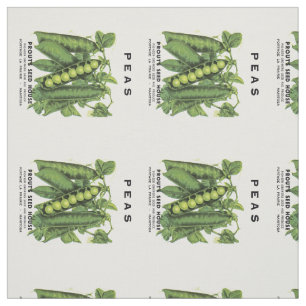 Peas Seed Packet Label Fabric