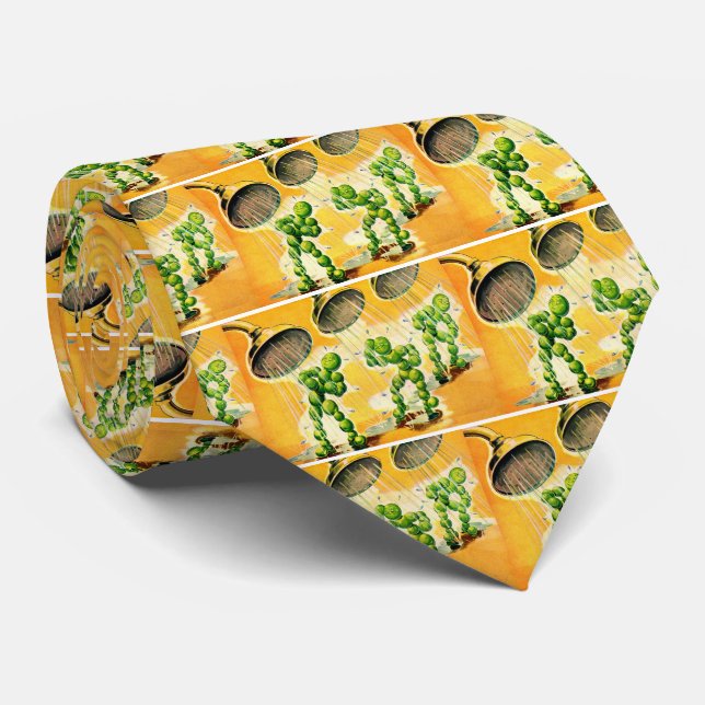 peas taking showers tie (Rolled)