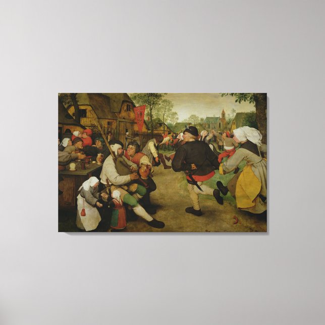 Peasant Dance,  1568 Canvas Print (Front)