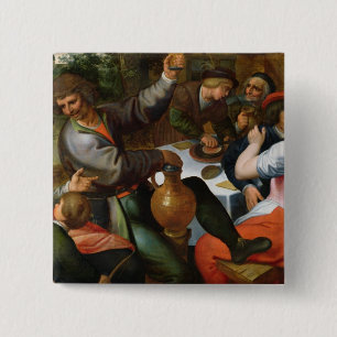Peasant Feast, 1566 2 Inch Square Button