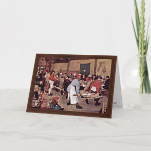 Peasant Wedding By Bruegel D. Ä. Pieter Card
