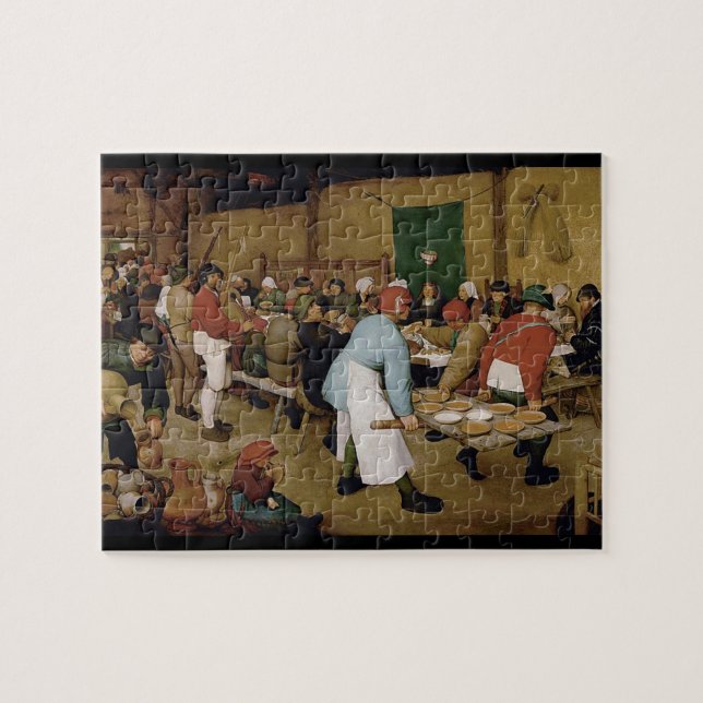 Peasant Wedding by Peiter Breugel the Elder 1567 Jigsaw Puzzle (Horizontal)