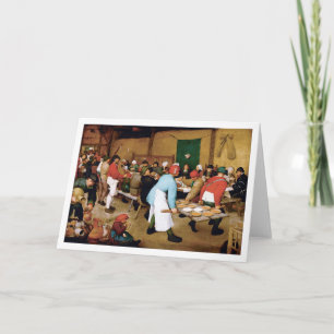 Peasant Wedding, Pieter Bruegel Card
