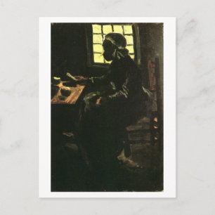 Peasant Woman Taking Meal, Vincent van Gogh Postcard