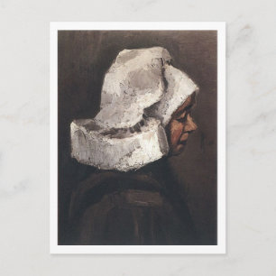 Peasant Woman with White Cap, Vincent van Gogh Postcard