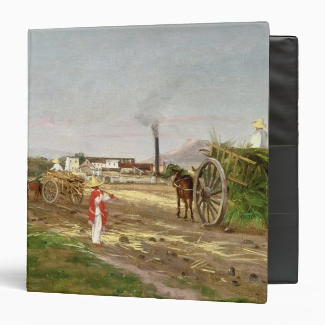 Peasants Collecting Sugar Cane Binder (Front/Inside)