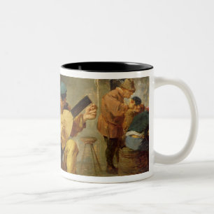 Peasants Making Music in an Inn, c.1635 Two-Tone Coffee Mug
