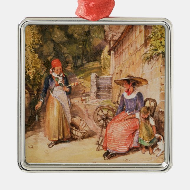 Peasants of the Black Forest Metal Ornament (Front)