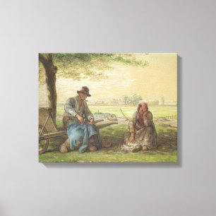 Peasants Resting Canvas Print
