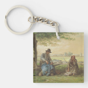 Peasants Resting Keychain