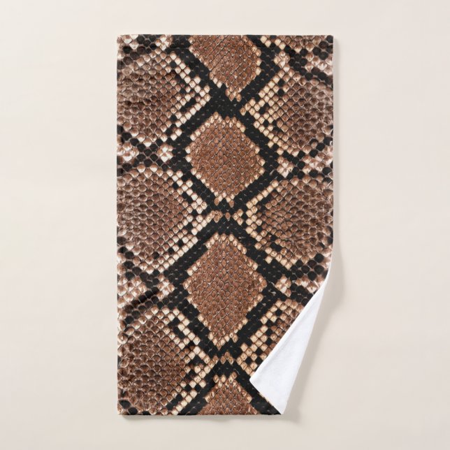 Peau de Crotale Diamondback Occidental (Serviette à main)