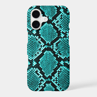 Peau de serpent à sonnette Fausse en cuir bleu