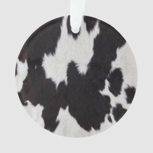 peau de vache noir blanc ornement