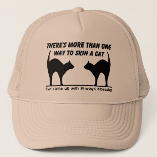 Peau un chat drôle d'Humour Casquette