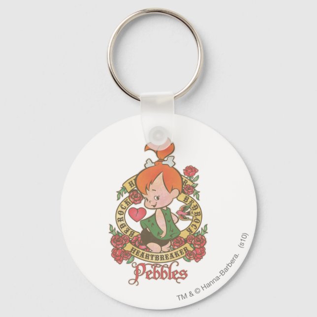 PEBBBLES™ Heartbreaker Keychain (Front)