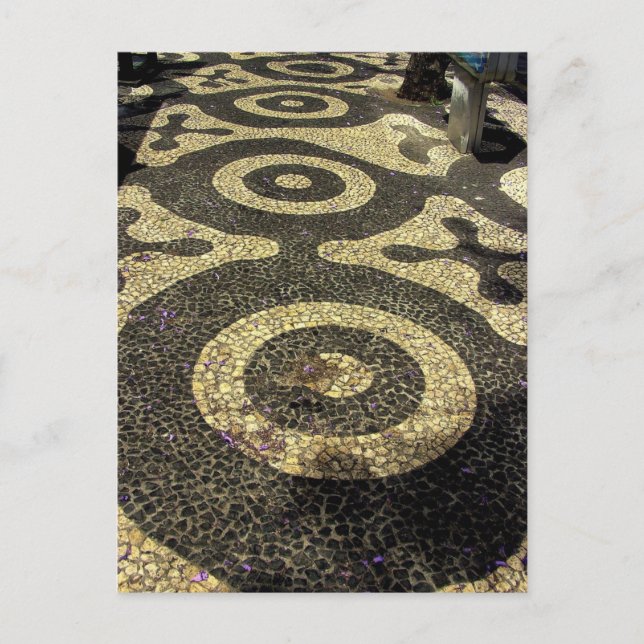 Pebble Art Footpath : Funchal, Madeira (Portugal) Postcard (Front)