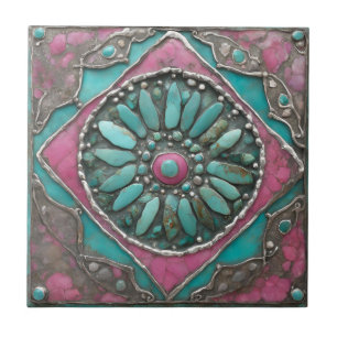 Pebble Art on a Tile