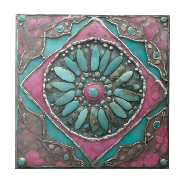 Pebble Art on a Tile (Front)