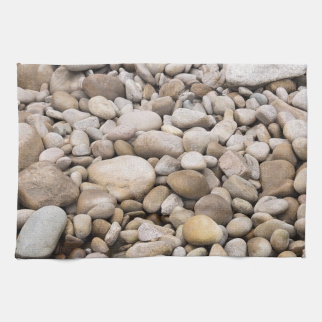 Pebble background pattern kitchen towel (Horizontal)