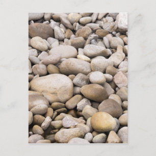 Pebble background pattern postcard