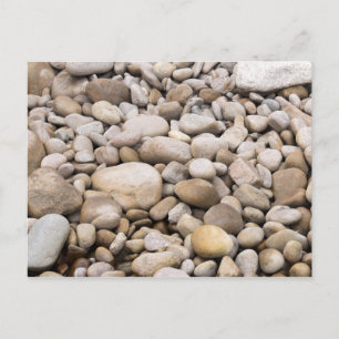 Pebble background pattern postcard