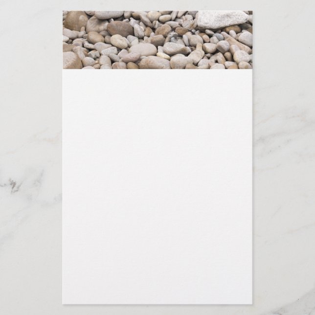 Pebble background pattern stationery (Front)