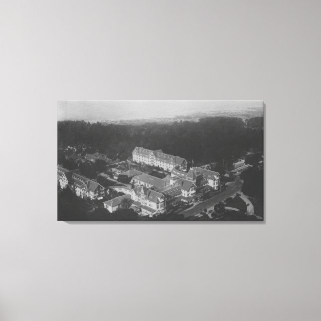 Pebble Beach, CA - Hotel Del Monte Aerial View Canvas Print (Front)