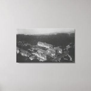 Pebble Beach, CA - Hotel Del Monte Aerial View Canvas Print
