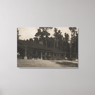 Pebble Beach, CA - Lodge in the Firs by the Sea Canvas Print