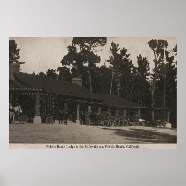 Pebble Beach, CA - Lodge in the Firs by the Sea Poster (Front)
