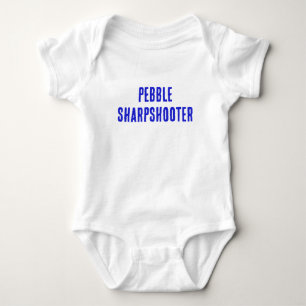 Pebble Sharpshooter - Baby Bodysuit blue