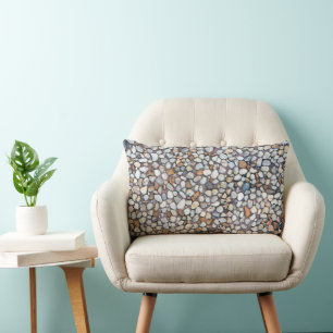 Pebble Stone Abstract Lumbar Pillow