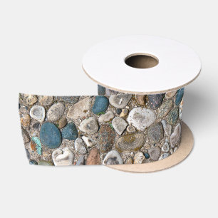 Pebble Stone Mouse Pad Satin Ribbon