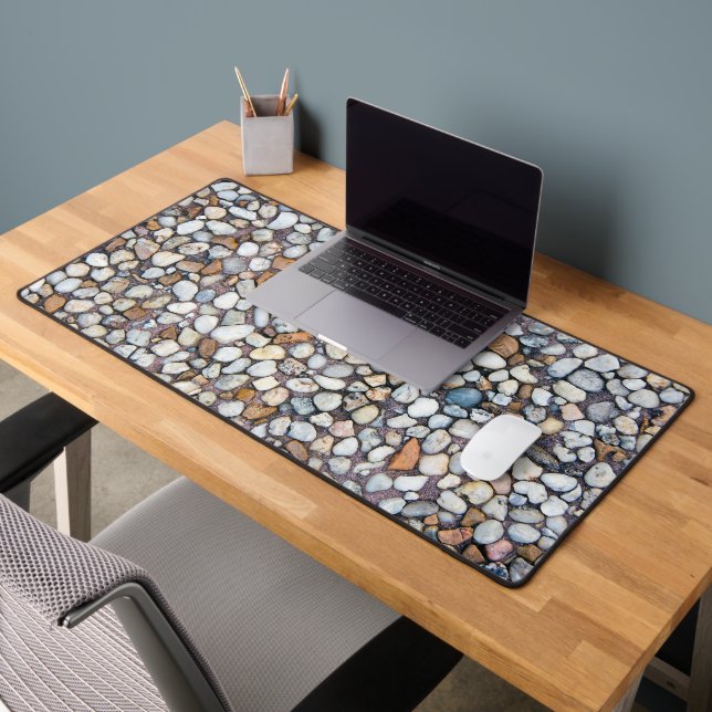 Pebble Stones Abstract Desk Mat (Office 2)