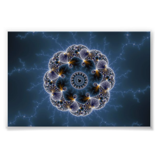 Pebbled Fractal Art Photo Print (Front)