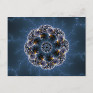 Pebbled Fractal Art Postcard