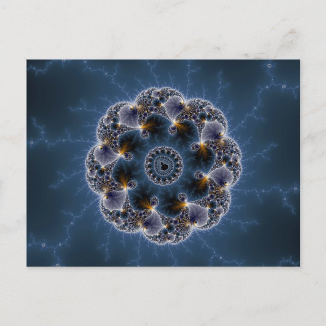 Pebbled Fractal Art Postcard (Front)