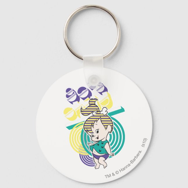 PEBBLES™ 80's Child Keychain (Front)