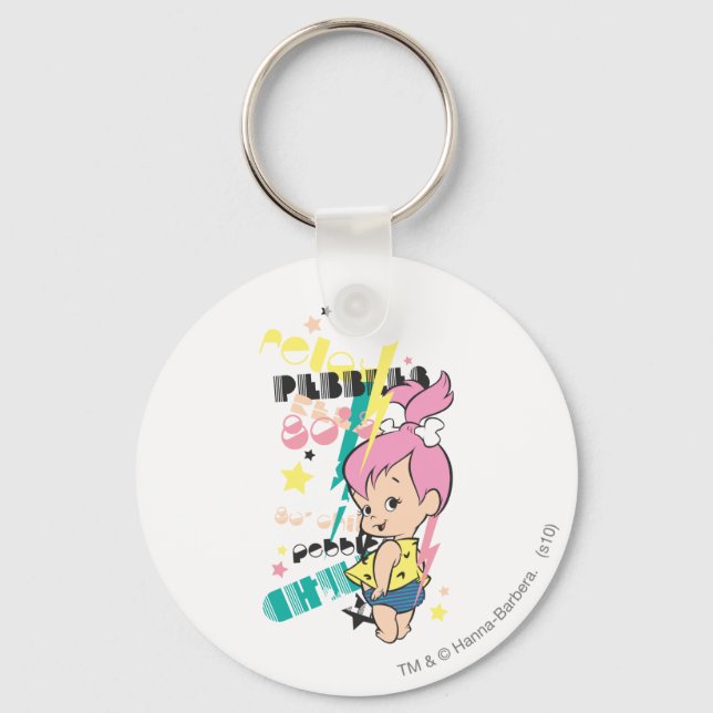 PEBBLES™ 80s Punk Keychain (Front)