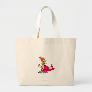 PEBBLES™ and Bam Bam and Dino Playtime Large Tote Bag