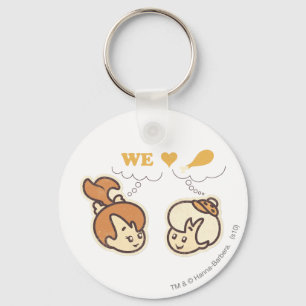 PEBBLES™ and Bam Bam Love Food Keychain