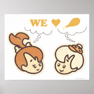 PEBBLES™ and Bam Bam Love Food Poster