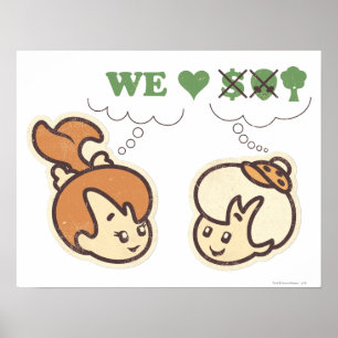 PEBBLES™ and Bam Bam Loves Nature Poster