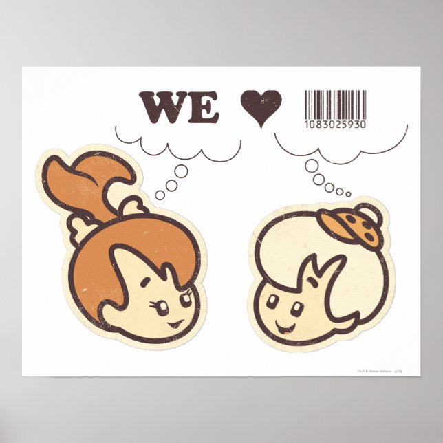 Pebbles and Bam Bam We Love Poster (Front)