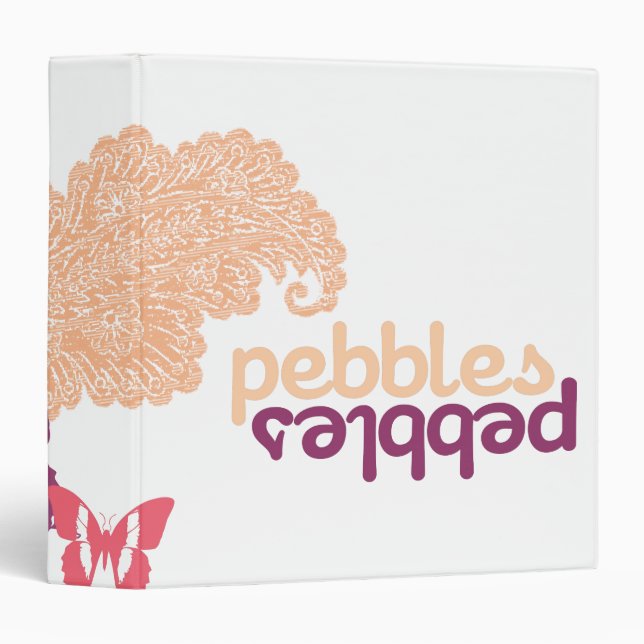 PEBBLES™ and Butterflies Binder (Front/Spine)