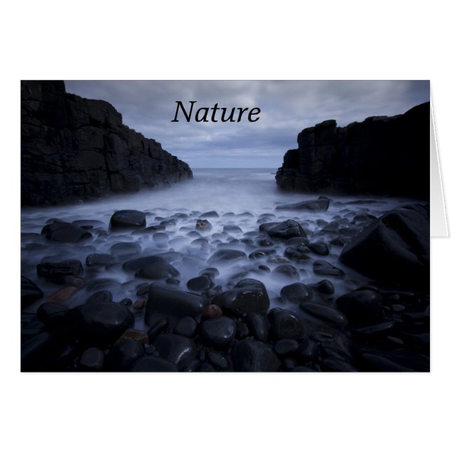 Pebbles and Rocks along the Ocean Shoreline (Front Horizontal)